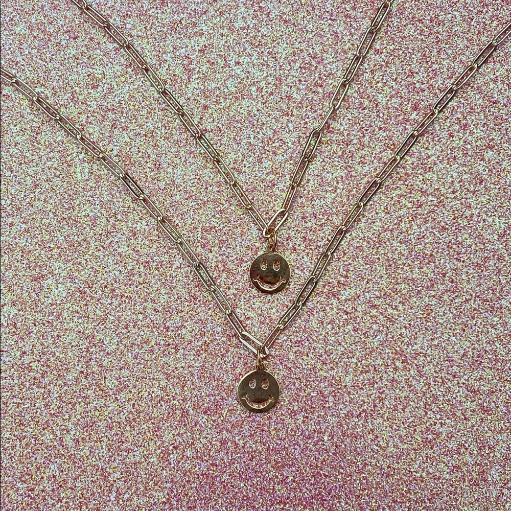 smiley face necklace